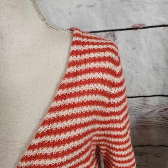 Sundance Lambswool Blend Button Front Striped Cardigan Size Large - Picture 4 of 5